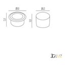 Ver imagem 3 de Mini Balizador de Piso Coin Preto - Luz Quente-interlight - 3971-s-pm