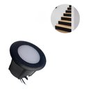 Ver imagem 1 de Mini Balizador de Piso Coin Preto - Luz Quente-interlight - 3971-s-pm