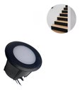 Ver imagem 1 de Mini Balizador de Piso Coin Preto - Luz Quente-interlight - 3971-s-pm