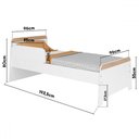 Ver imagem 3 de Cama Infantil Lorenza Branco - Movelbras