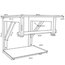 Ver imagem 4 de Gabinete de Vidro para Banheiro 40cm Cuba Redonda Ac Marrom
