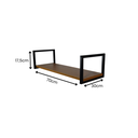 Ver imagem 2 de Nicho Simples 70x30 Metalon Preto/ Amadeirado Claro Design Industrial 01