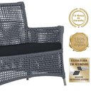Ver imagem 4 de Sofá e Mesa Igapó 2 Lugares Varanda Jardim Aluminio Piscina Prata