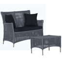 Ver imagem 1 de Sofá e Mesa Igapó 2 Lugares Varanda Jardim Aluminio Piscina Prata
