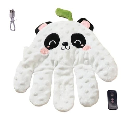 Almofada Palma Mao Calmante Nana Nenem Bebe Criança Tapinha Naninha Confortavel Usb Controle Sono Se