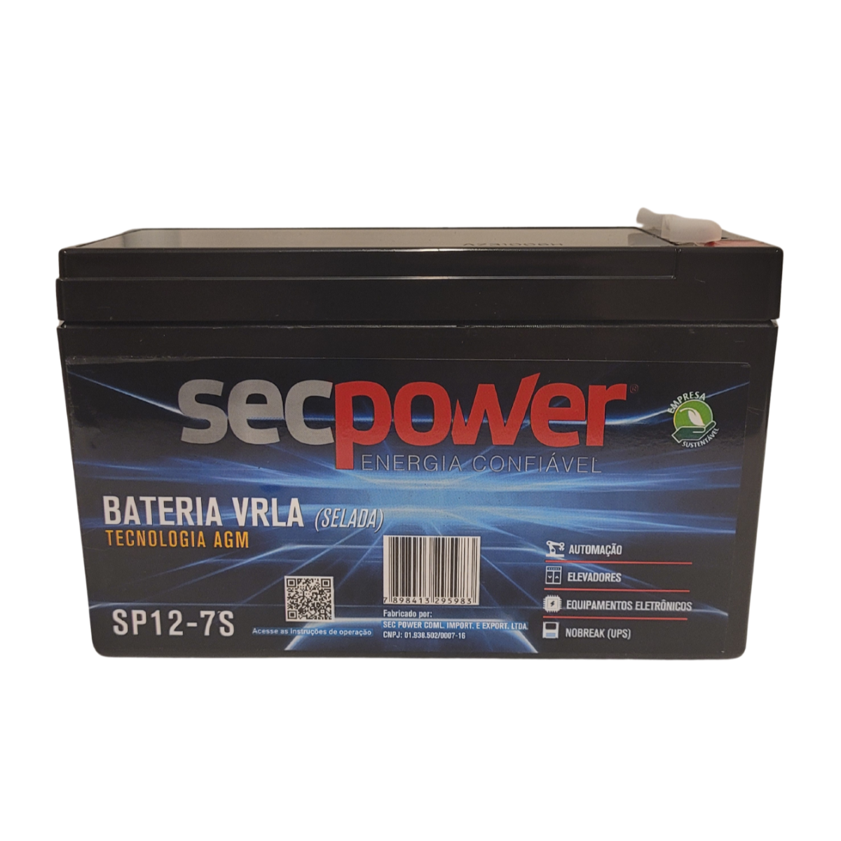 Bateria Secpower P/nobreak 12v 7.0ah Sp 1270s