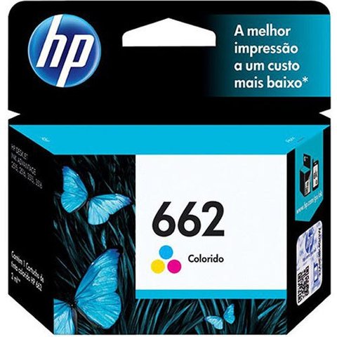 Cartucho de Tinta HP Colorido 662 CZ104AB