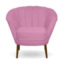 Ver imagem 6 de Kit 02 Poltrona Pétala Flor Decorativa Suede Rosê