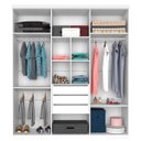Ver imagem 4 de Guarda-Roupa Roupeiro Casal Turquia Seis Portas Branco