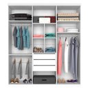 Ver imagem 5 de Guarda-Roupa Roupeiro Casal Turquia Seis Portas Branco