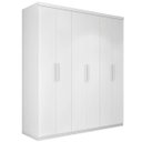 Ver imagem 2 de Guarda-Roupa Roupeiro Casal Turquia Seis Portas Branco