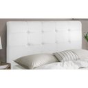 Ver imagem 2 de Cabeceira de Casal Queen 160cm Luna I02 Corano Branco - Mpozenato