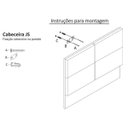 Ver imagem 3 de Cabeceira Casal Cama Box 140 cm London Castor - JS Móveis
