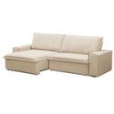 Ver imagem 4 de Sofá 3 Lugares Retrátil e Reclinável 210 cm Breno - Bege