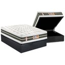 Ver imagem 1 de Cama Box Baú Casal: Colchão Castor Silver Star Air Max 3dbase Suede Gray(138x188)