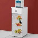 Ver imagem 2 de Balcão Fruteira 1 Gaveta Monalisa Branco Ajl Móveis