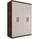 Ver imagem 2 de Guarda-Roupa Roupeiro Casal Flórida Quatro Portas Malbec Off-White