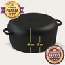 Forno Holandês Caçarola E Frigideira Ferro Fundido Panela Libaneza Mineira 5,6 - 3