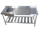 Ver imagem 1 de Pia Aço Inox Industrial 120x60x90 Cm Cuba Esquerda Nortinox