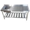 Pia Aço Inox Industrial 120x60x90 cm Cuba Esquerda Nortinox - 1
