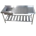Ver imagem 1 de Pia Aço Inox Industrial 160x60x90 Cm Cuba Esquerda Nortinox