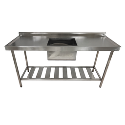 Pia Aço Inox Industrial 140x60x90 Cm Cuba Centralizada Nortinox - 2