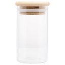Ver imagem 2 de Pote de Vidro Liso com Tampa Bambu Hermético 800ml