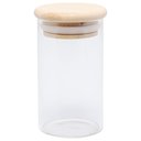 Ver imagem 1 de Pote de Vidro Liso com Tampa Bambu Hermético 800ml