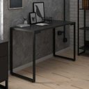 Ver imagem 2 de Mesa para Computador Escrivaninha 120cm Estilo Industrial New Port F02 Preto - Mpozenato