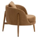 Ver imagem 7 de Poltrona Sala de Estar Austin Base Madeira Castanho Bouclé Terracota - Nexta Casa