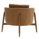 Ver mais imagens de Poltrona Sala de Estar Austin Base Madeira Castanho Bouclé Terracota - Nexta Casa