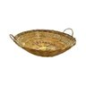 Cesta de Bambu Grande com Alça Fruteira Decoração - 2