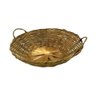Cesta de Bambu Grande com Alça Fruteira Decoração - 1