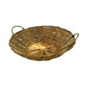 Ver imagem 1 de Cesta de Bambu Grande com Alça Fruteira Decoração