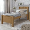 Ver imagem 2 de Cama Solteiro Athenas Amêndoa/Off White - Móveis Lopas