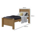Ver imagem 4 de Cama Solteiro Athenas Amêndoa/Off White - Móveis Lopas