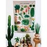 Panô Hippie Cactos e Suculentas - 1