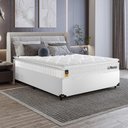 Ver imagem 6 de Cama Box Viúva Couro Branco + Colchão Life D33 Pillow Top Branco - 61x128x188cm - e-Shop Casa
