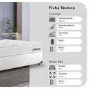 Ver imagem 2 de Cama Box Viúva Couro Branco + Colchão Life D33 Pillow Top Branco - 61x128x188cm - e-Shop Casa