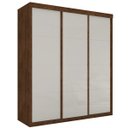 Ver imagem 2 de Guarda-Roupa Roupeiro Casal Três Portas Correr Veneza Malbec Off-White