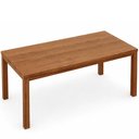 Ver mais imagens de Mesa de Jantar 6 Lugares Retangular 180cm Madeira Maciça Dunia F06 Rústico Escuro - Lyam Decor