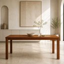 Ver imagem 3 de Mesa de Jantar 6 Lugares Retangular 180cm Madeira Maciça Dunia F06 Rústico Escuro - Lyam Decor