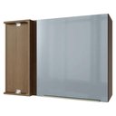 Ver imagem 1 de Armário Aéreo de Canto 1 Porta Rustic/Cinza Lux Madesa