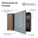Ver imagem 3 de Armário Aéreo de Canto 1 Porta Rustic/Cinza Lux Madesa