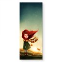 Ver imagem 2 de Adesivo de Porta - Menina de Cachecol