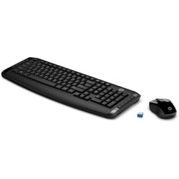 Kit Teclado e Mouse sem fio HP 300 - Preto - 2