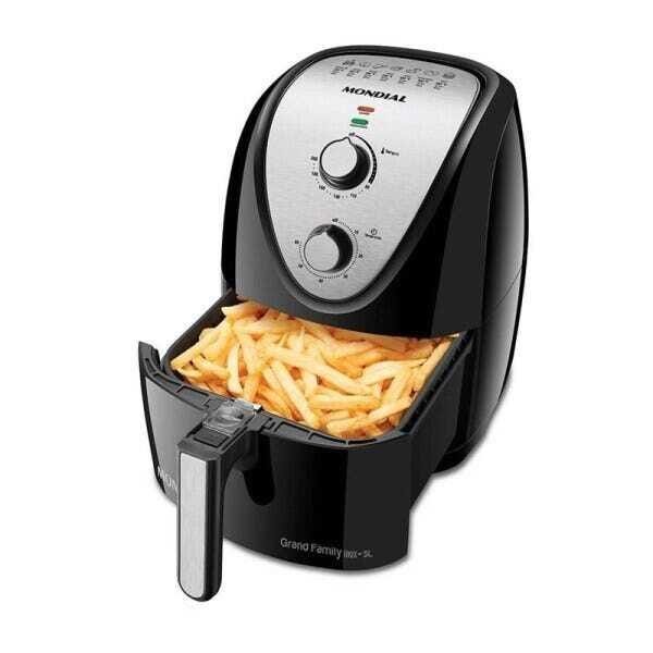 Fritadeira Air Fryer Mondial 5L AF50BI Preto 127V MadeiraMadeira