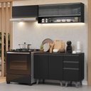 Ver imagem 1 de Armário de Cozinha Compacta 200 Cm Preto Nice Madesa 14