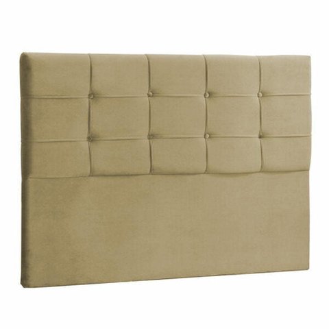 Cabeceira Casal Mel 140cm Suede Marfim
