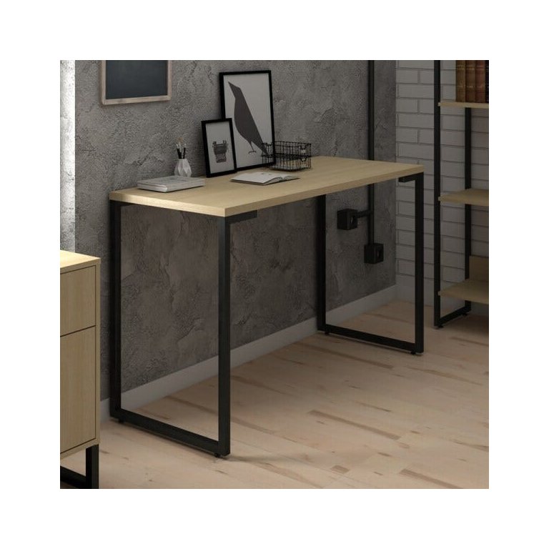 Mesa para Computador Escrivaninha 120cm Estilo Industrial New Port F02 Nature - Mpozenato